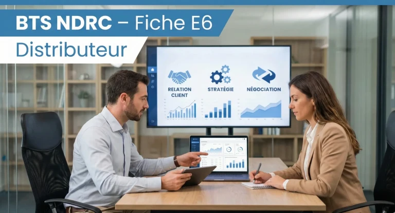Fiche E6 Distributeur BTS NDRC guide complet